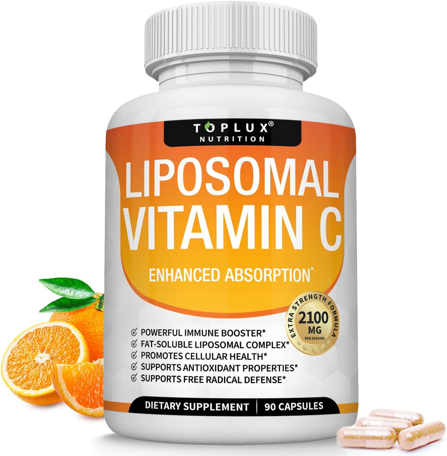 Liposomal Vitamin C 2100mg High Absorption Fat Soluble VIT