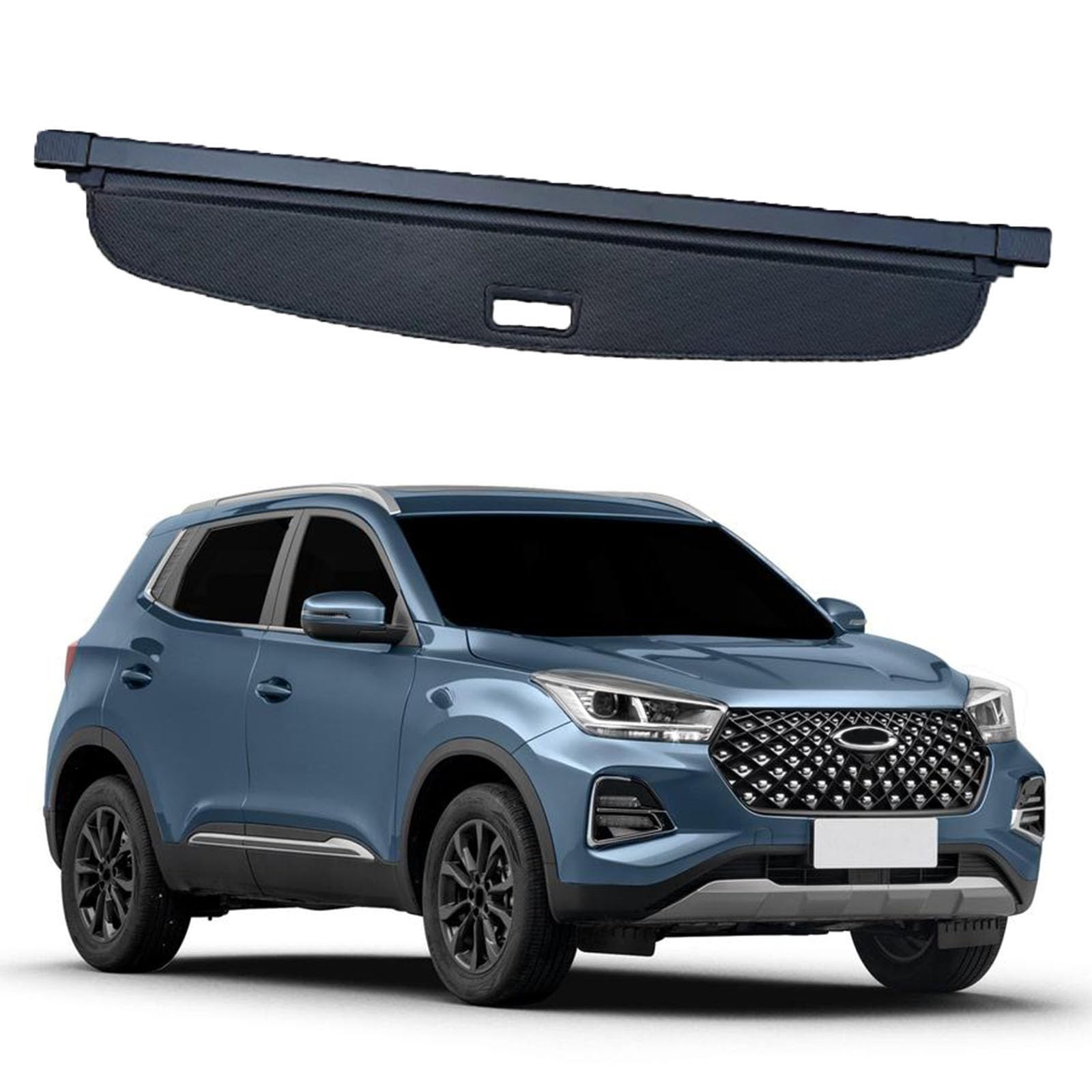 SXLGDW Car Retractable Rear Trunk Parcel Shelf,Compatible with Chery Tiggo 4(Need to punch),Car parts