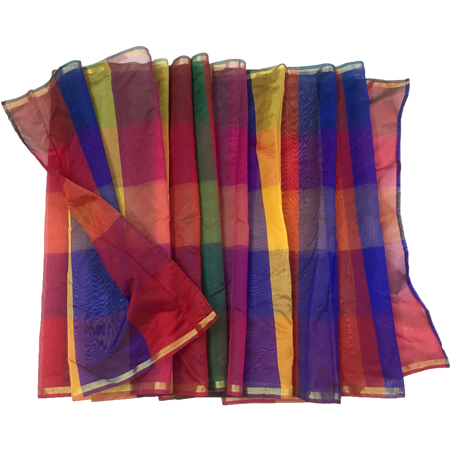 Royal Textiles Men's Chanderi Silk Panchrangi Checks Safa/Pagdi/Fetha/Turban Cloth For Wedding/Festival/Cultural/Religious Occasions-picture-38
