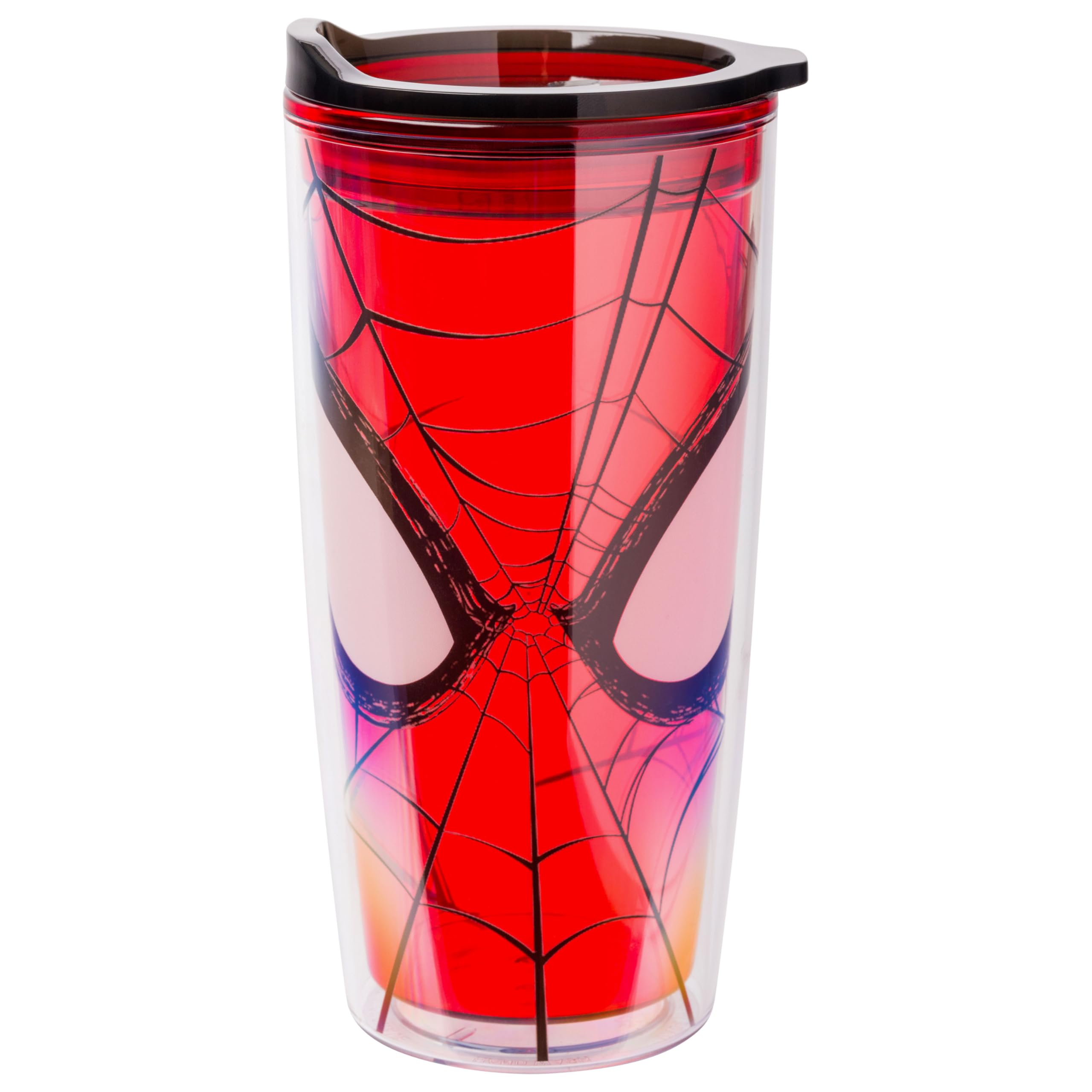 Silver Buffalo Marvel Spider-Man, Tumbler with Slide Close Lid, 20oz