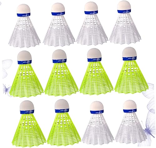 Miniatura 8 de Sosoport 12pcs Nylon Plastic Badminton Shuttlecocks Sports Supplies Exercise Accessories Badminton Birdies for Students