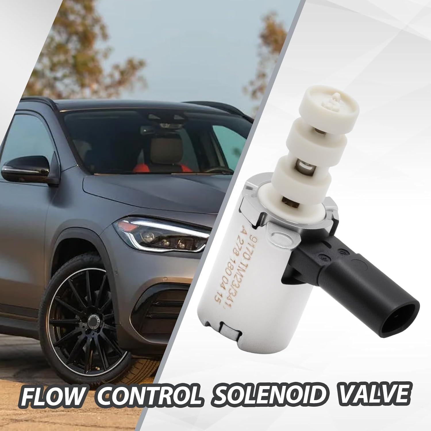 2781800415 Engine Oil Pump Solenoid Valve, Replacement for Mercedes Benz A AMG C CLA E G GLA GLB GLE GLS S SL SLC SLK Class 2014-2023
