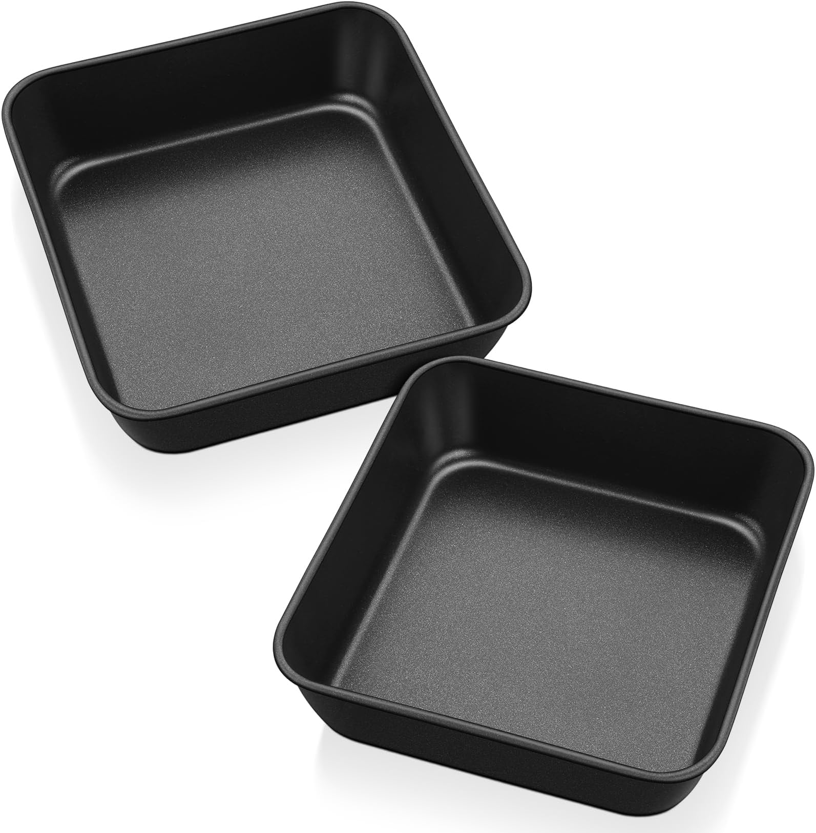 P&P CHEF 6” Square Cake Pans for Baking, 2Piece Small