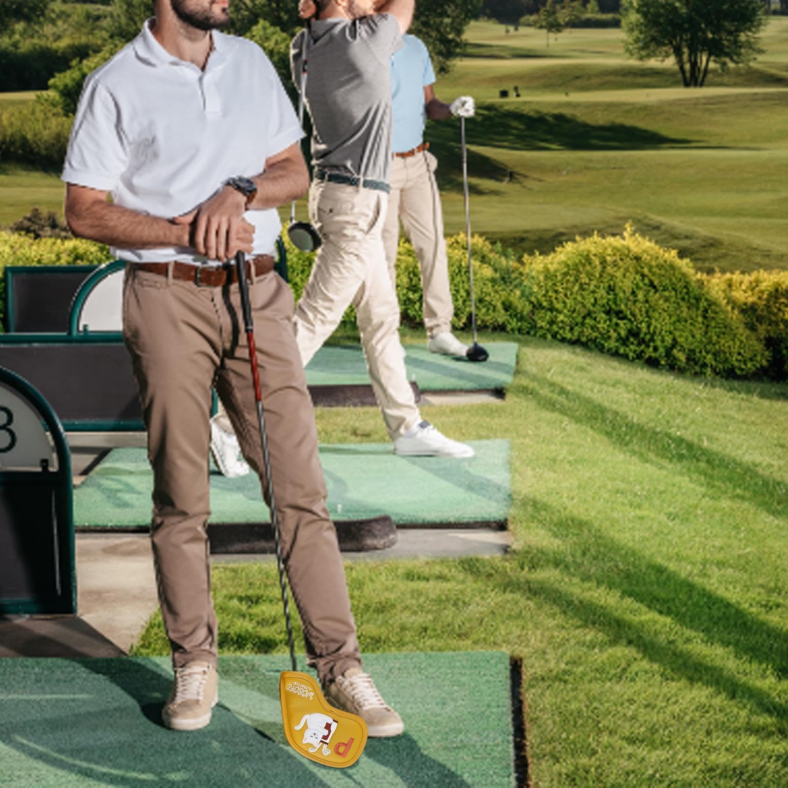 Golfschlägerhauben – 9 Eisen-Abdeckungen für Golfschläger mit austauschbaren Etiketten, Katzen-Golfschlägerabdeckungen für Eisen, Golfschläger-Set für Damen und Herren, Golfliebhaber