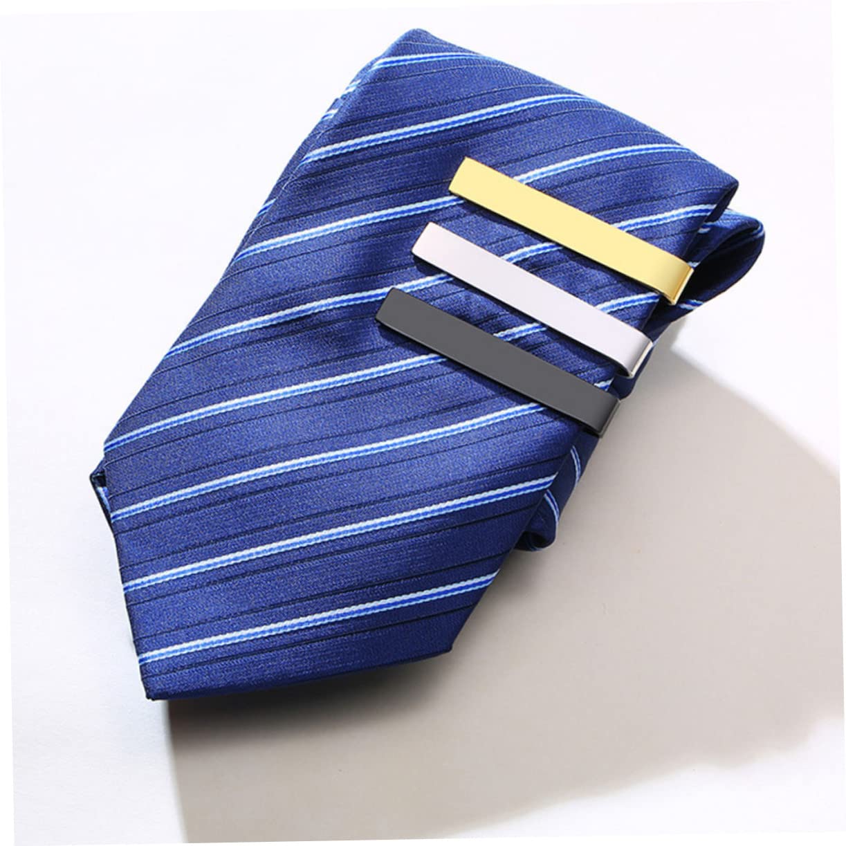 GALPADA 9piezas Clip De Corbata De Inoxidable Simple Pasadores De Necktie Para Hombres Accesorios De Negocios Para Camisas y Trajes Formales