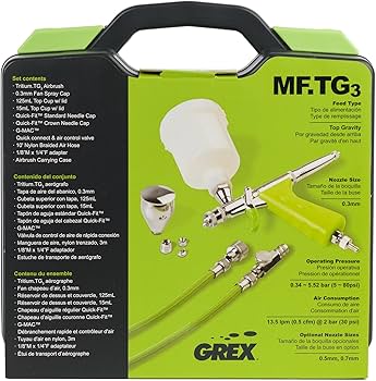 Amazon.com: Grex Micro Spray Gun Set - TG3, Top Fed, 0.3mm