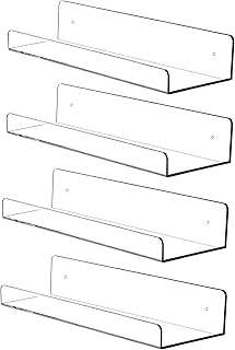 Floating Acrylic Shelf – Invisible Wall Ledge for Books & Decor