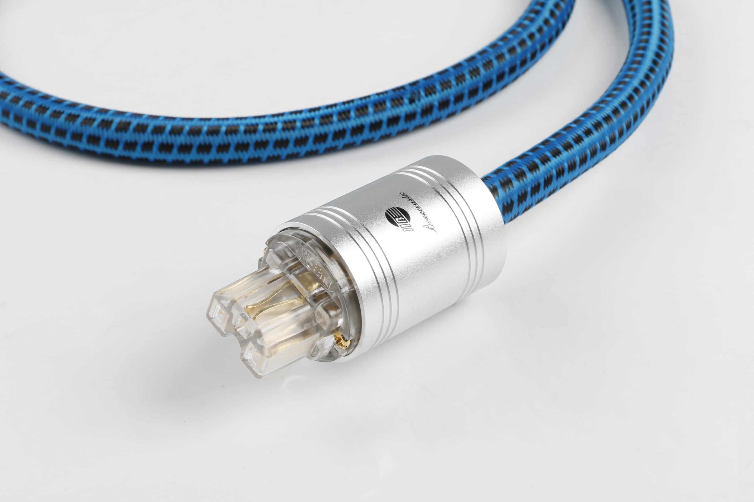 Boaacoustic HiFi Stromkabel, Audiophile High End Netzkabel,Schuko-Stecker-auf-Buchse-Stromkabel EU-Stecker für DVD/Verstärker/Decoder/Subwoofer/AMP -1M