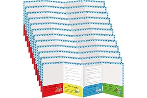 Satinior Writing Process Pocket Folders for Enhanced Organization