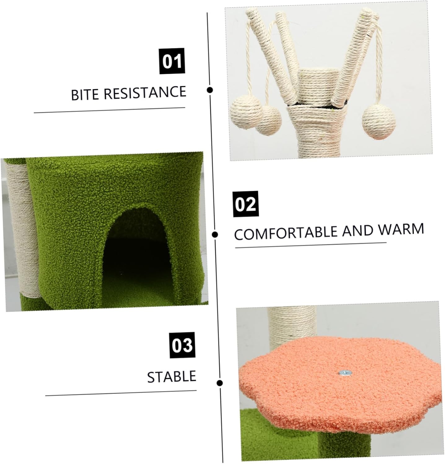 1pc Castle Shape Cat Climbing Frame Scratching Post Kitten Jumping Toy for Indoor Use Skin-Friendly Design Fun and Comfortable Cat Playhouse