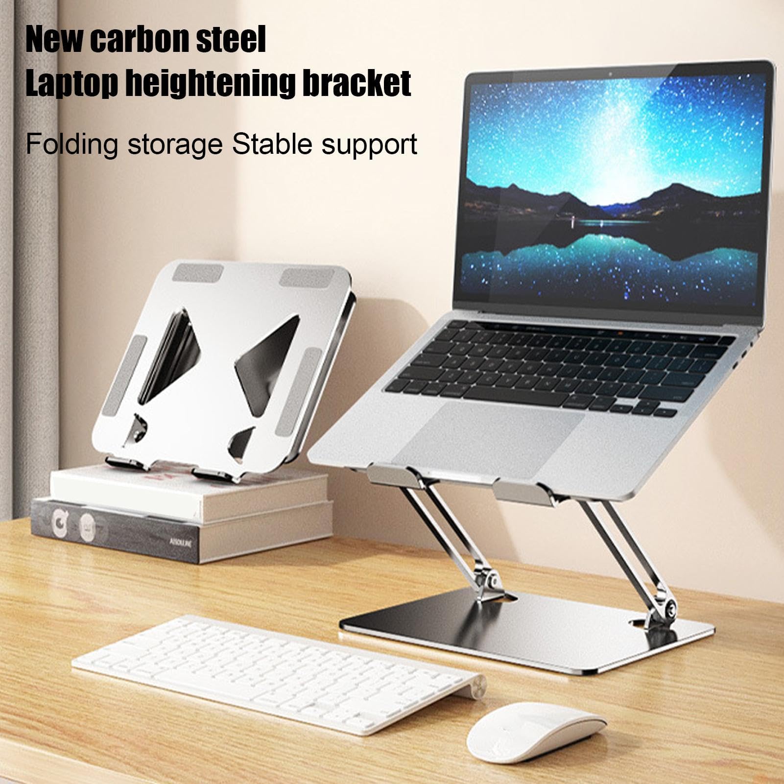 Supporto per laptop da scrivania, supporto per notebook da scrivania | Supporto per riser portatile pieghevole, supporto ergonomico per computer per il massimo comfort