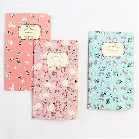 Amazon Co Jp ノートブック かわいい花の日記スケッチブッククラフトペーパーノートブック ビンテージスクールオフィス用品ステーシリーファッションノートブック効率マニュアル 論文 Color Style2 文房具 オフィス用品