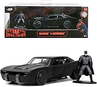 Vista 2 de Jada 253213008 Batmobile de Batman con Figura 1:32 en CDU, Negro/Blanco