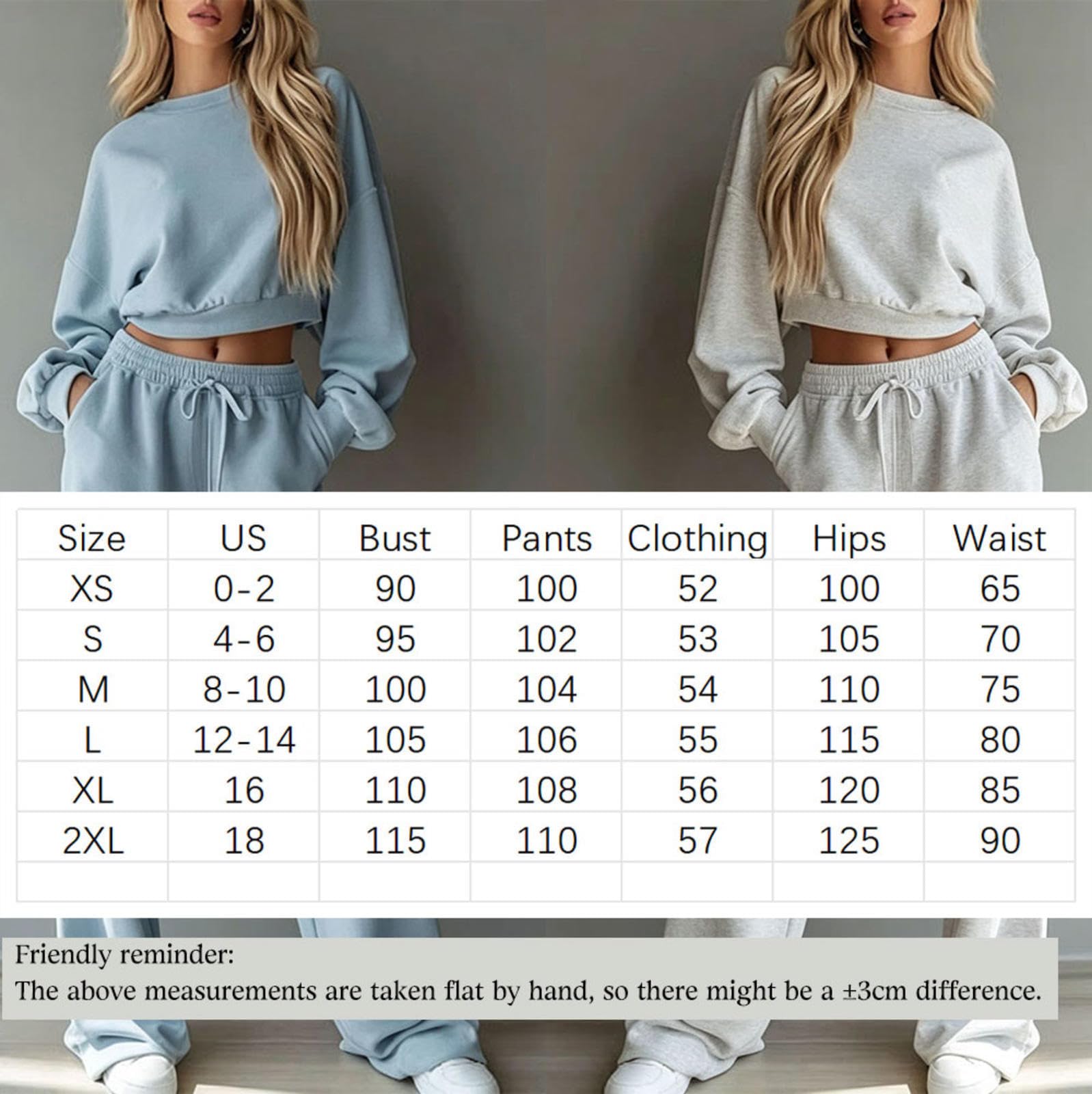 Sportanzug Damen Wide Leg Sweatpants Tracksuit Frau Hände in die Taschen stecken Anzug FüR Damen Ferien, Flughafen, Reisen Und Freizeit,Apricot-XL