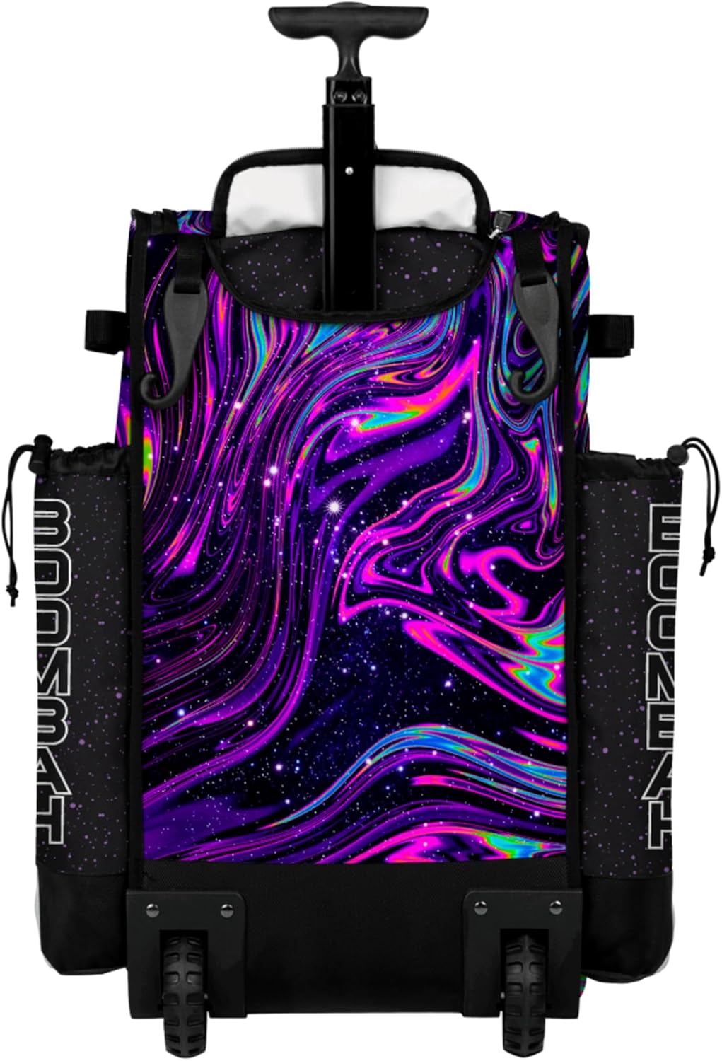 Boombah Rolling Superpack Baseball/Softball Gear Bag - Telescopic Handle - Holds 4 Bats - Wheeled Version - Supernova - Multiple Colors
