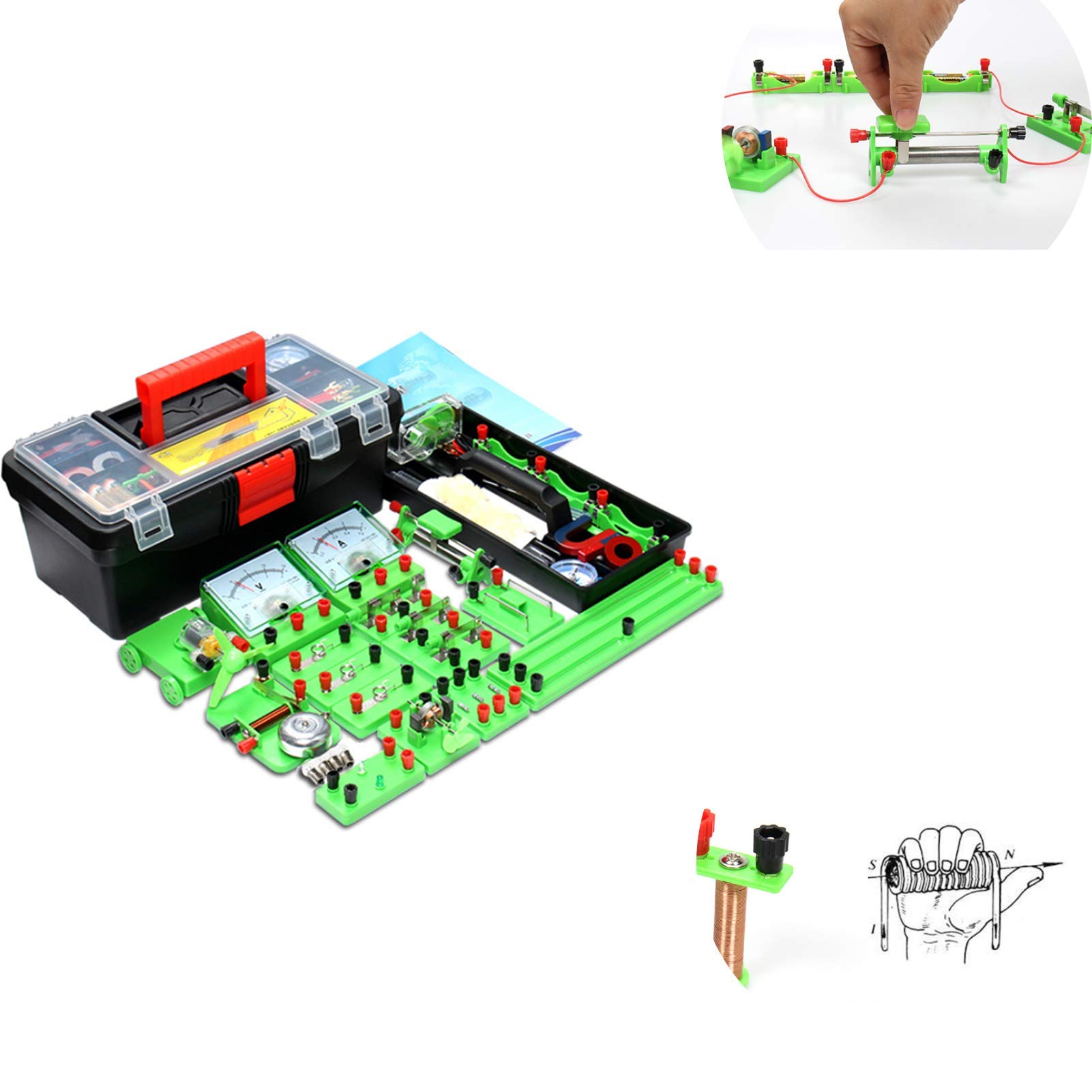 Wissenschaftliches Strom-Experimentierset, Aufbau von Parallel-Reihenschaltungen, physikalische Experimentierausrüstung für elektrische Experimente im Klassenzimmer