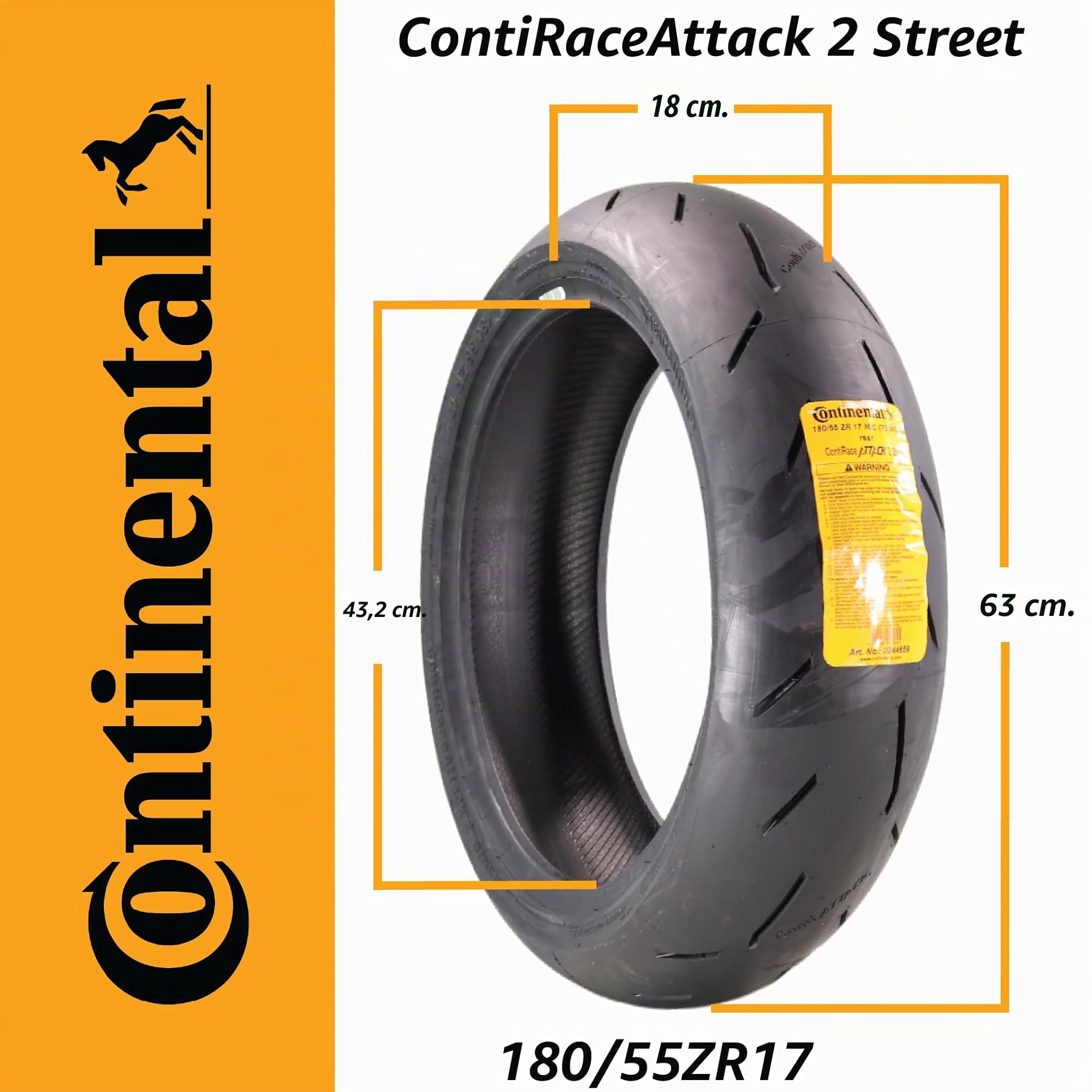 CONTINENTAL 120/70 ZR17 58W CONTISPORTATTACK 2 TL