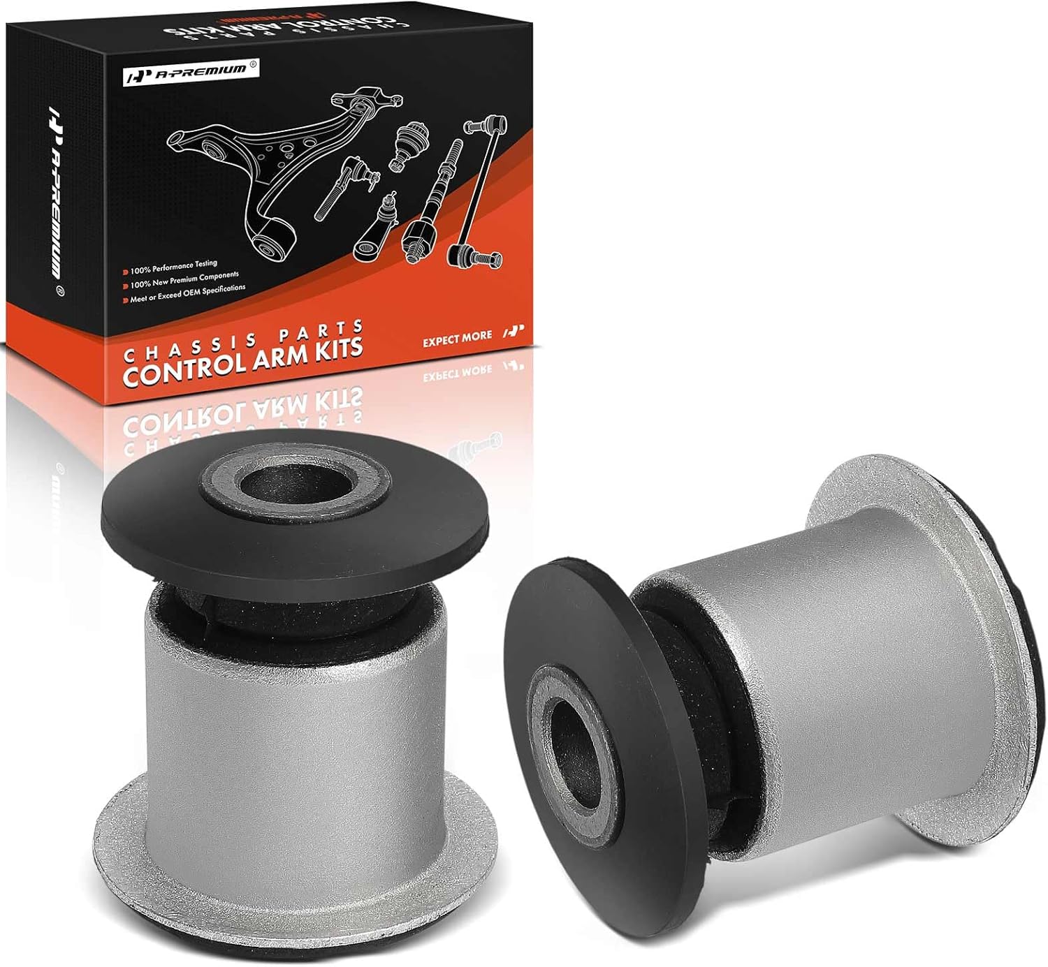 A-Premium 2 x Front Lower Forward Control Arm Bushing Kit, Compatible with Audi Q7 2007-2015 & Porsche Cayenne 2003-2006/2008-2010 & Volkswagen Touareg 2004-2017