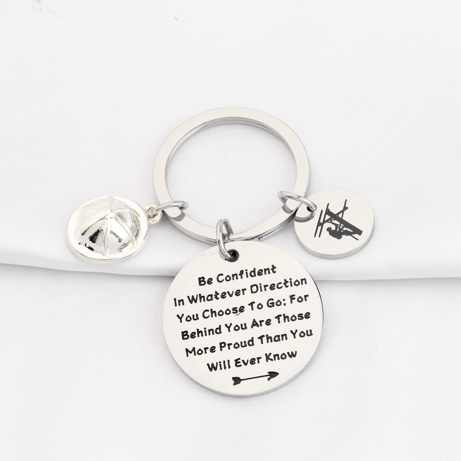LQRI Lineman Keychain Electrician Gifts Lineman Gift Electricians Tower Techs Gifts Electrician Graduation Graduate Gift