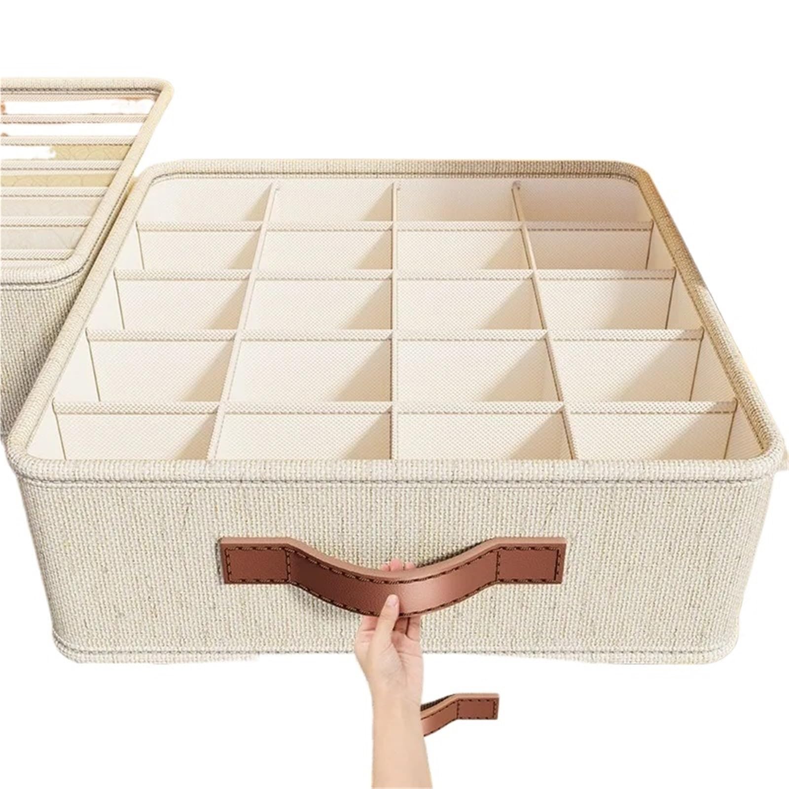Organizzatore per cassetti di Biancheria Intima, Scatola Porta Calze, Reggiseno 1/2/4 Pezzi, Scomparto Pieghevole