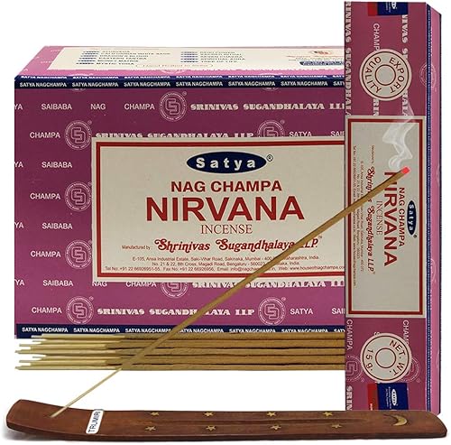 Miniatura 11 de Aruda - Varillas de incienso y soporte para varillas de incienso, paquete Insence Insense Satya Incense