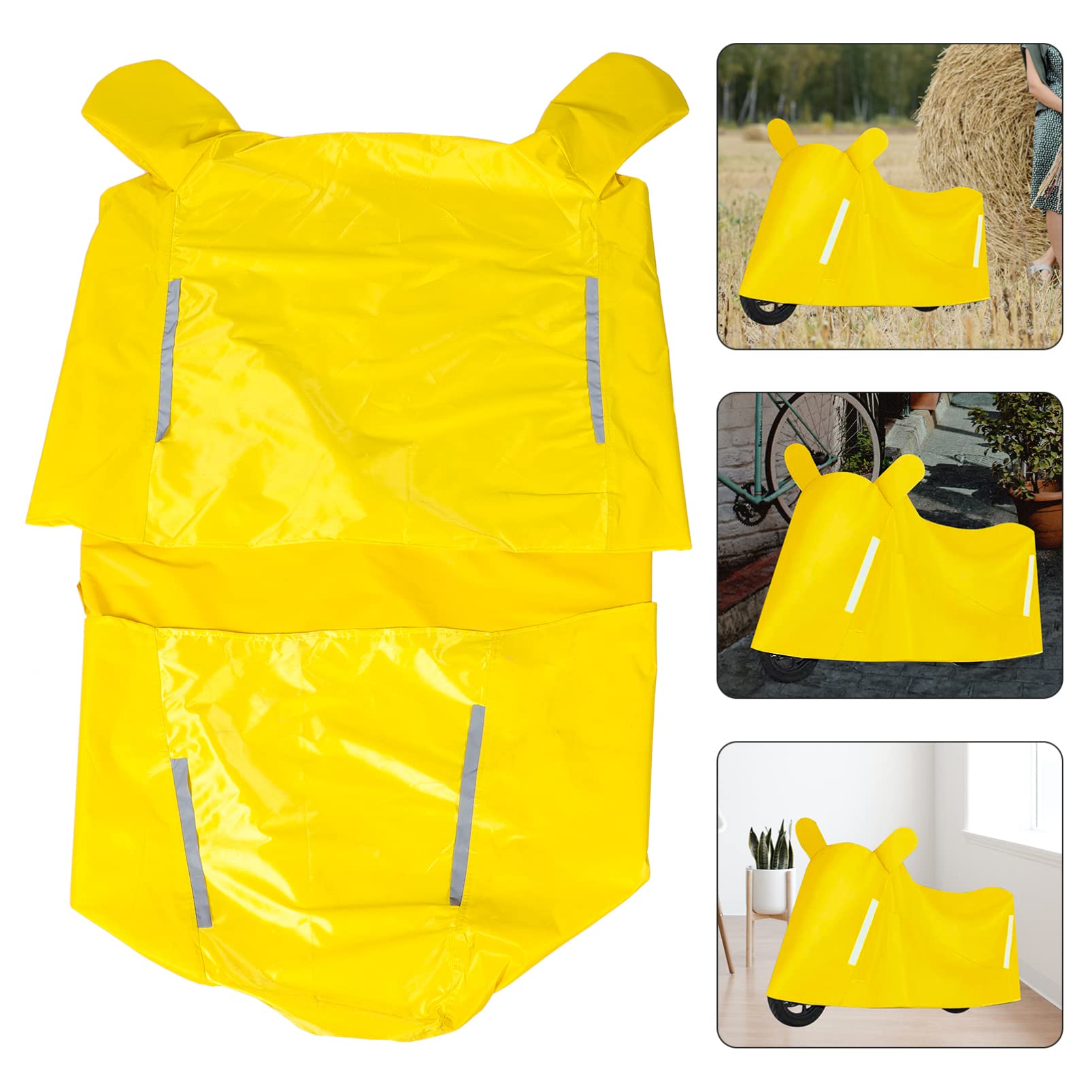BESPORTBLE Motorradabdeckung Regenschutz 3XL aus Oxford Cloth Gelb