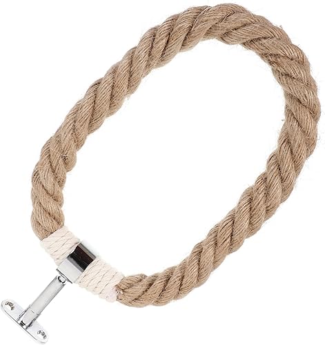 Cabilock Toallero para colgar toallas, ganchos para colgar en la pared, perchero bohemio, toallas de mano, cuerda de pared, anillos de toalla para