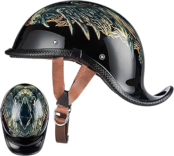 Amazon.co.jp: 半ヘル ダックテールヘルメット 半ヘルメット