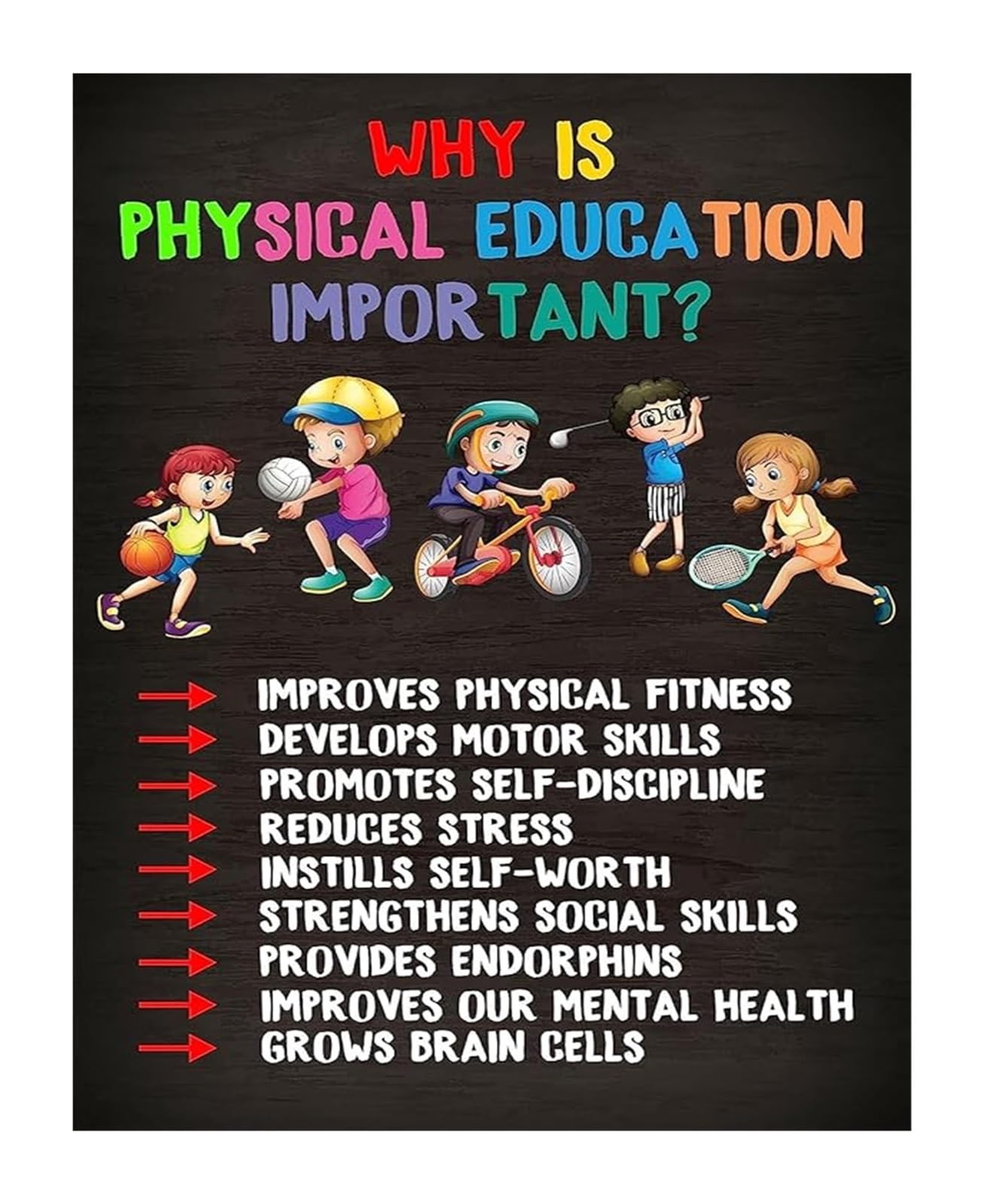 FOPURE Classroom Calm Down Corner Posters Physical Exercise Activities for Sensory Breaks and PE Time All Grades(Unframed,08x12inch(20x30cm))