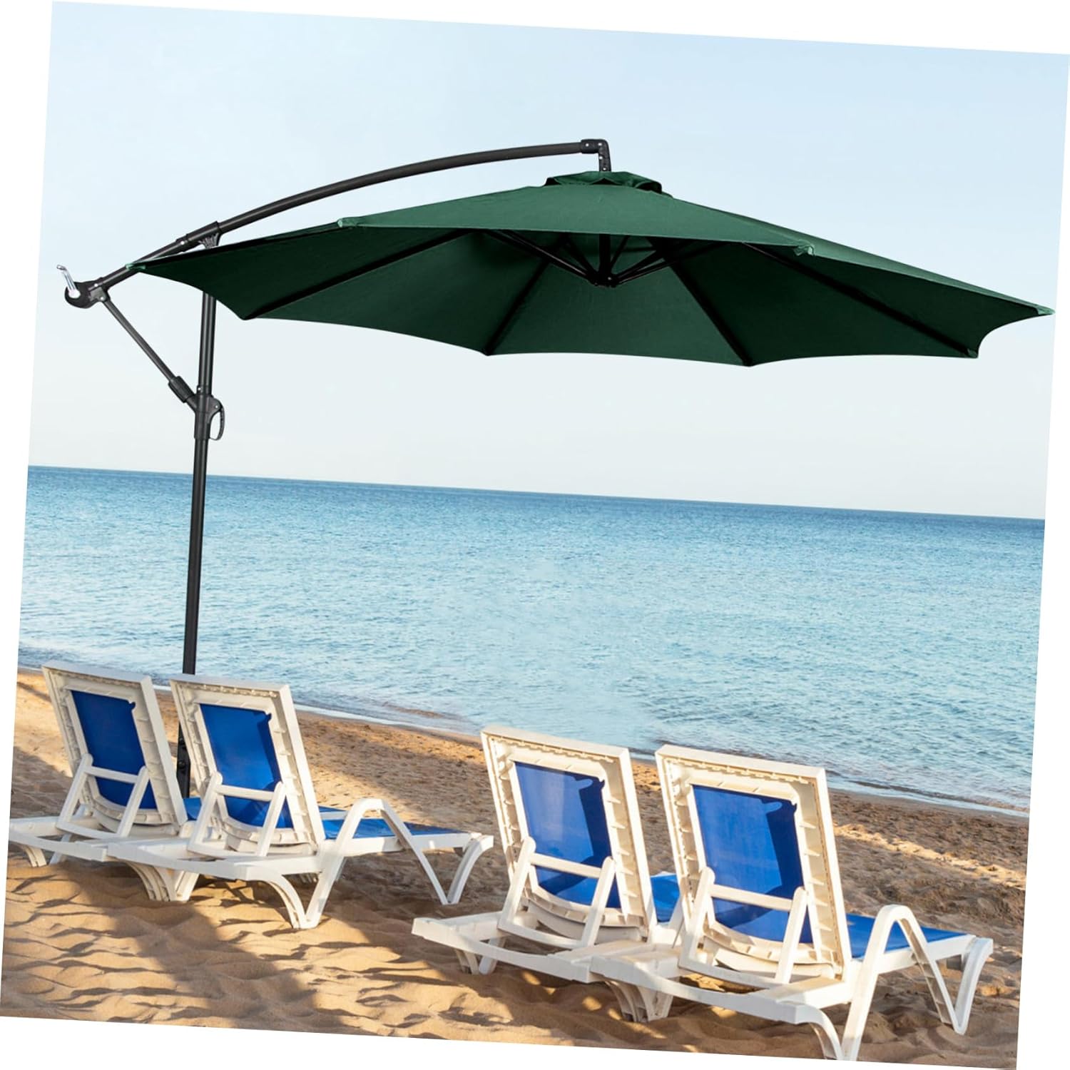 Umbrella Canopy Replacement for Outdoor Use 6-foot Canopy Top Reusable Umbrella Cover Sun-resistant and Rainproof Perfect for Patio Beach