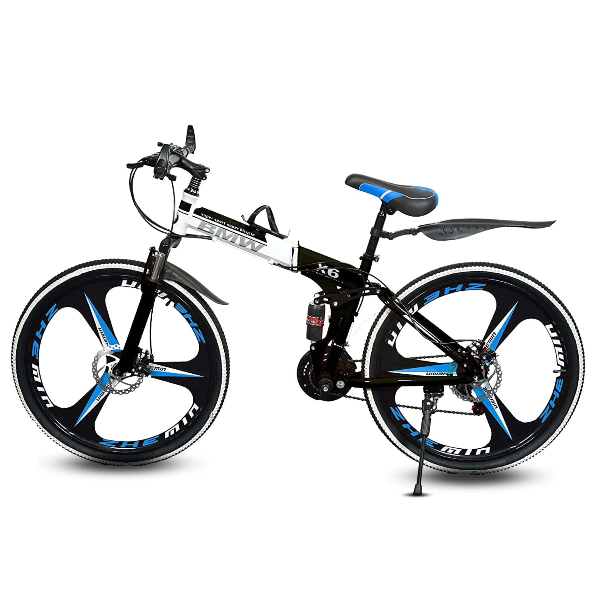 QUESEC Kai Bikes BM X6 Series, 21-Speed Foldable Cycle, Dual Disc Brake, 16" Carbon Steel Frame, Unisex (Black) (B0BMQHN2FH) Amazon Price History, Amazon Price Tracker