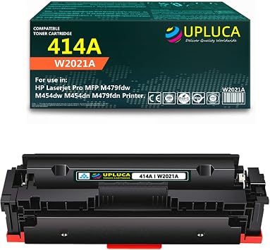 414A W2021A with Chip Cyan Toner Cartridge Replacement for 414A Toner Cartridge for HP Laserjet Pro MFP M479fdw M454dw M454dn M479fdn Printer - 2,100 Pages. 1Pack-Cyan