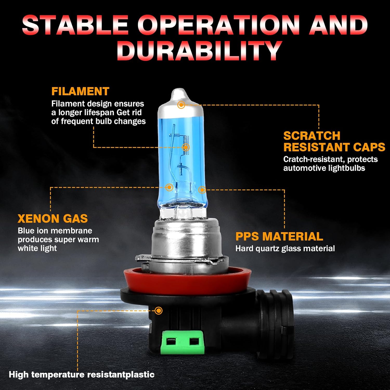 Fit For Lexus RX350 2010-2015 Headlight Bulbs, 9005 High Beam, H11 Low Beam & Fog light, 5000K White, Pack of 6 (For Lexus RX350 2010-2015)