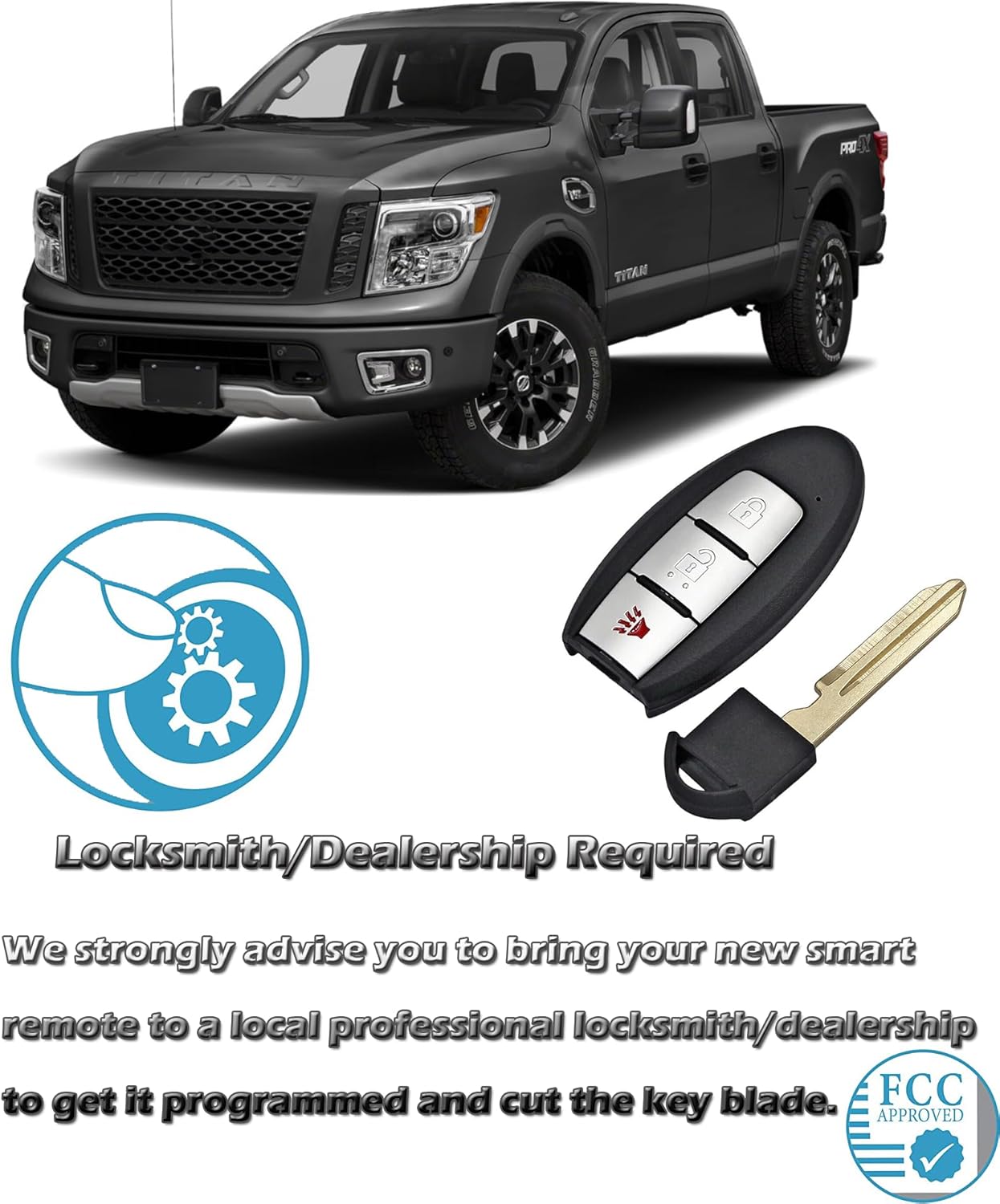 Smart Key Fob for Nissan Pathfinder 2019-2021, Alliskeys Proximity Keyless Entry Remote Control Key Fob Replacement Compatible with Nissan Pathfinder Frontier 2019-2021 KR5TXN7 285E3-9UF1B S180144902