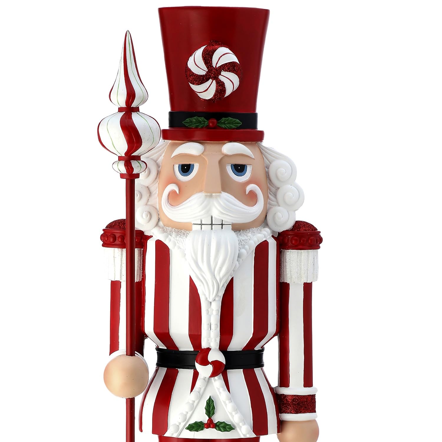 Amazon.com: Regency International Resin Peppermint Nutcracker, 13