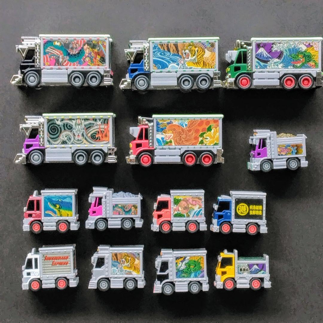 ［限定セール］デコトラミニカー全6種★デコトラミニカー全9種★全15コンプ＋2台 プルバックで走るデコトラミニカー 全6種 Dekotora Pull-Back