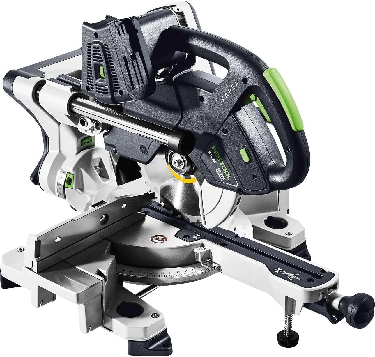 Festool KAPEX KSC 60 EB-Basic Cordless Sliding Compound Miter Saw (576848) with 18V Energy Set, 2x 8.0Ah Batteries & SCA16 Charger (577328)
