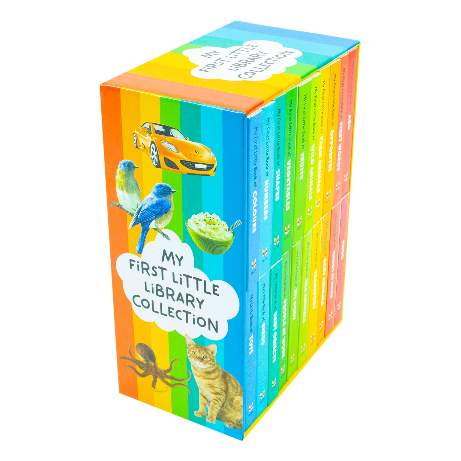 My First Little Library 20 Books Collection Box Set Colours, Fram Animals, ABC