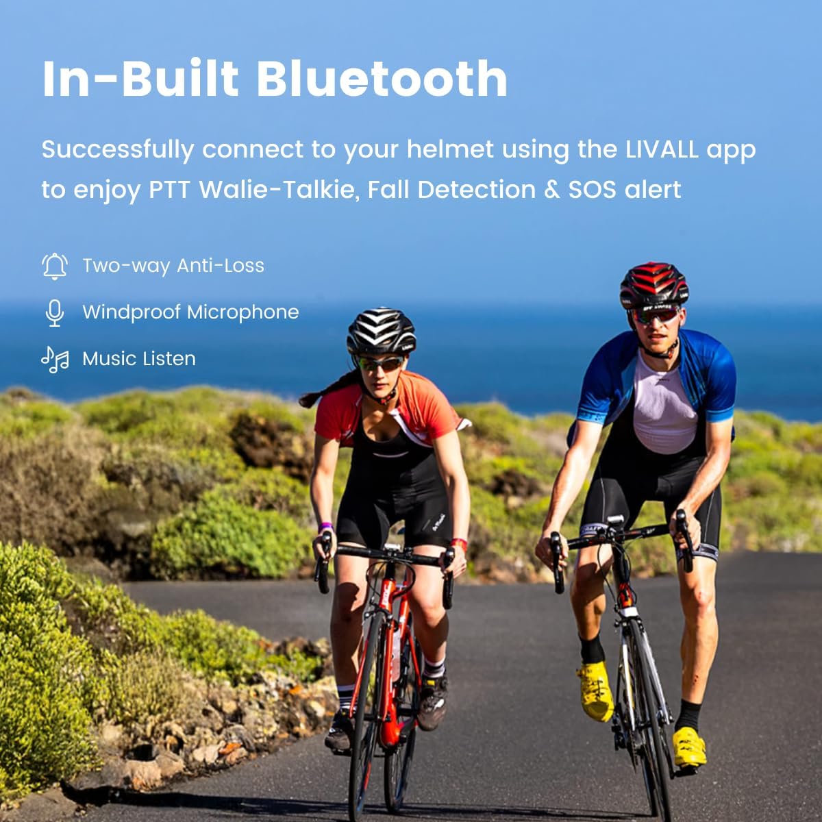 Smart Cycling Helmet Features Bluetooth Technology