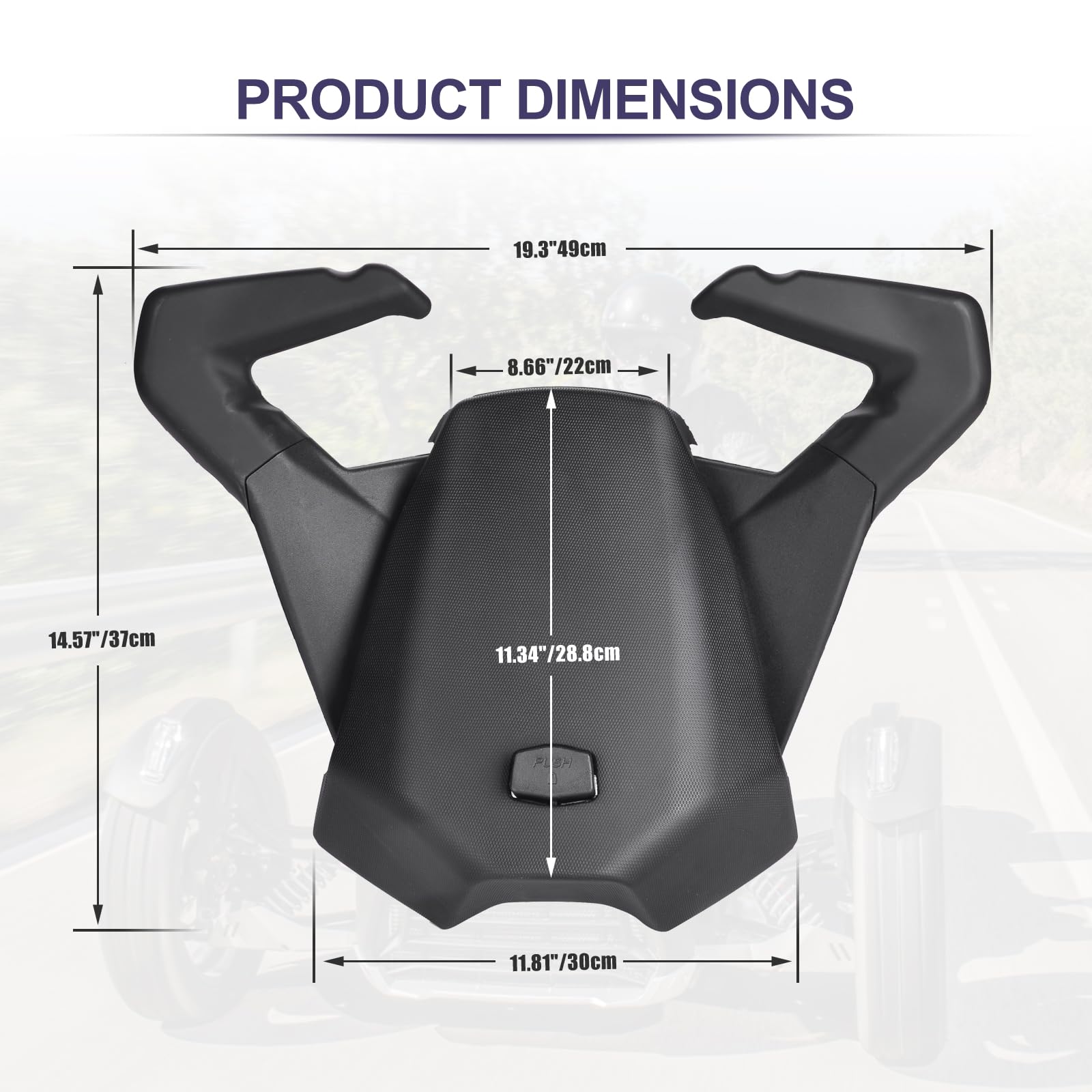 Siège Moto Cuir Noir Pour Can-Am Ryker - Design Rhomboïde Avec Lignes Rouges, Pour Ryker 600/900 Sport Rally Edition 2019-2024