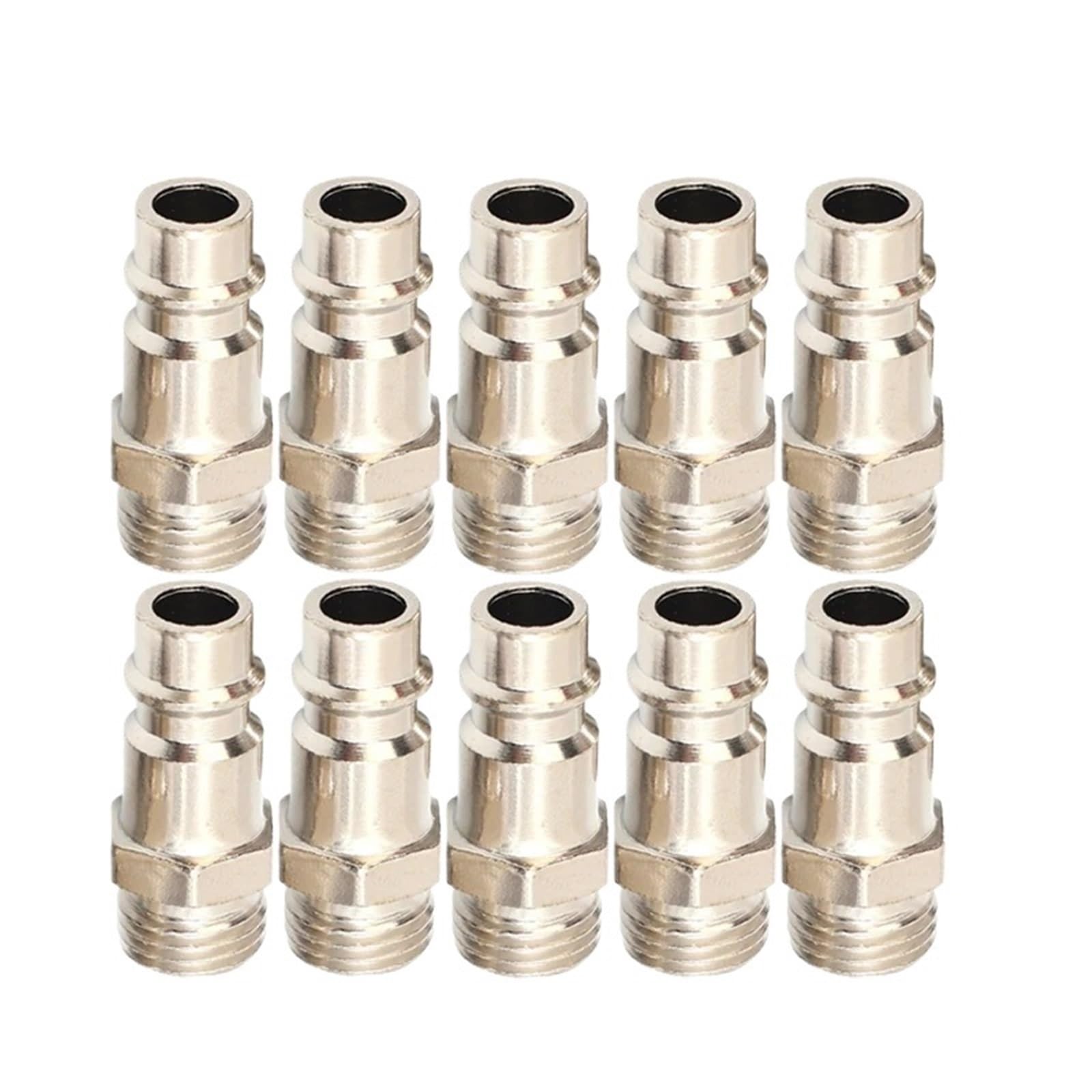 Air Hose Fitting 20/10/5pcs Pneumatic Quick Release Air Hose Fitting External Thread Coupling Connector Compressor Accessories 1/4 Inch(10PCS)