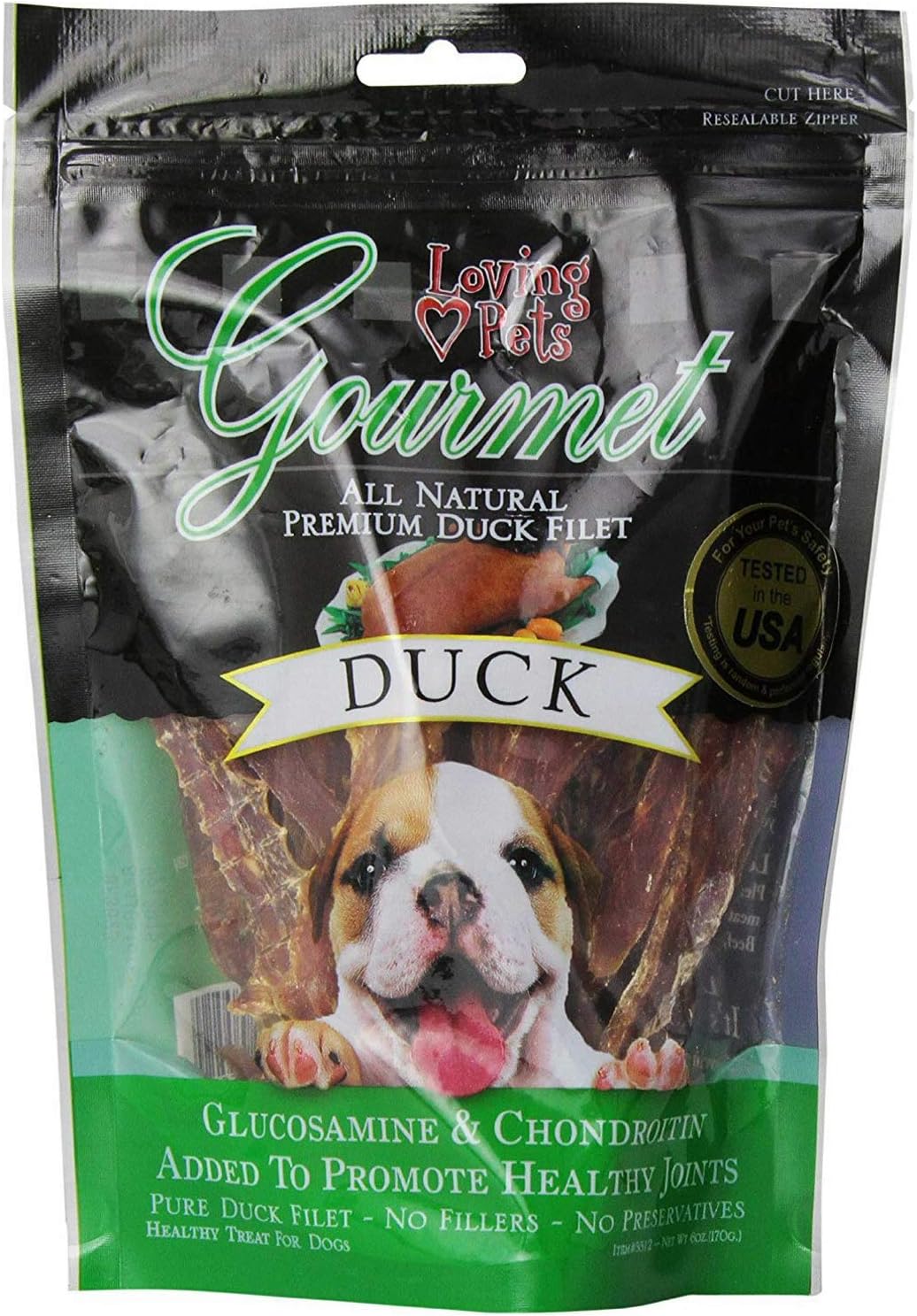 Loving Pets, Corp. Gourmet Meat Treat Duck 6oz