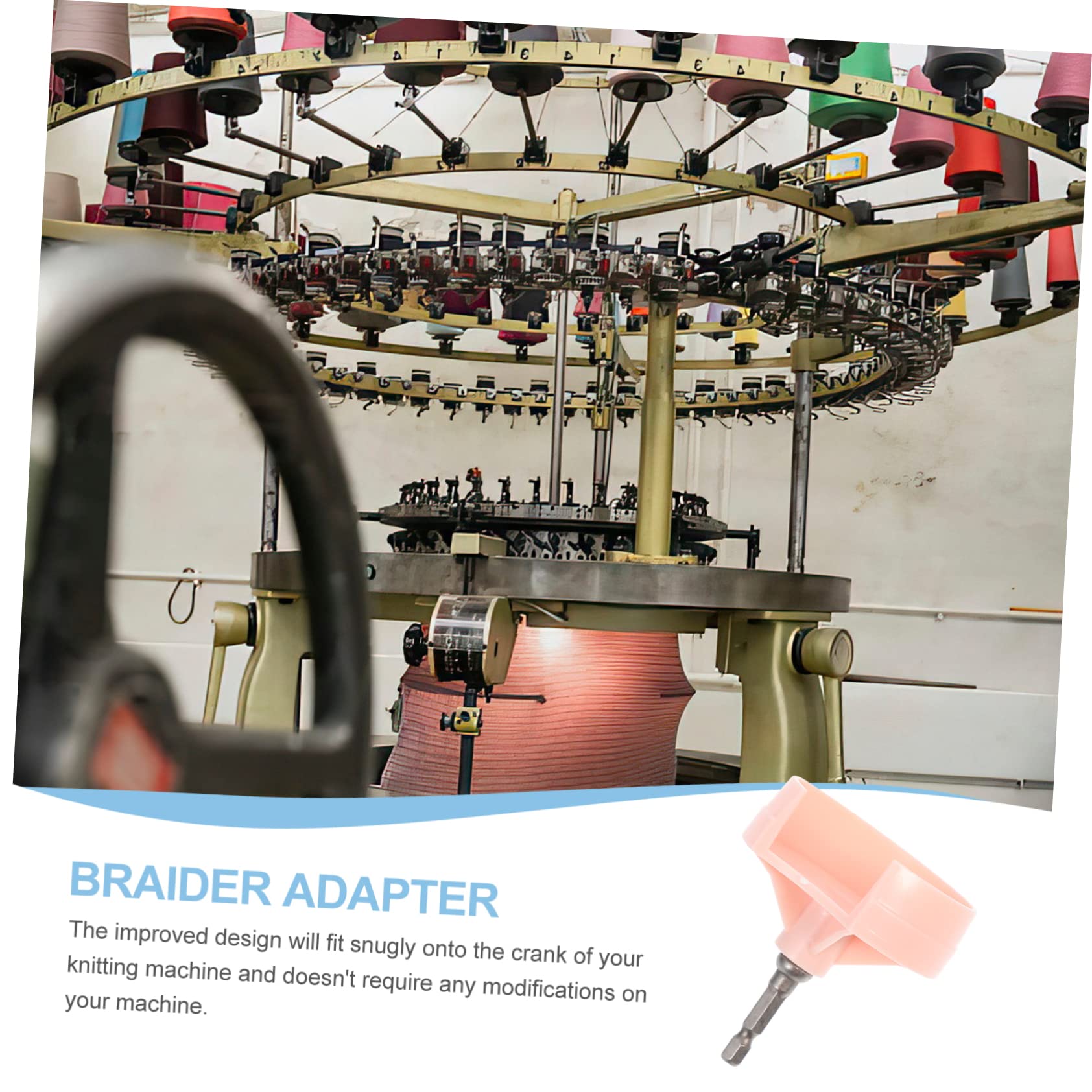 Lurrose 5stücke Strickmaschinen-adapter Für Schnelles Stricken Praktisches Werkzeug Für Anfänger Aus Hochwertigem Material Einfach Zu Bedienen Für Kreative Projekte Und