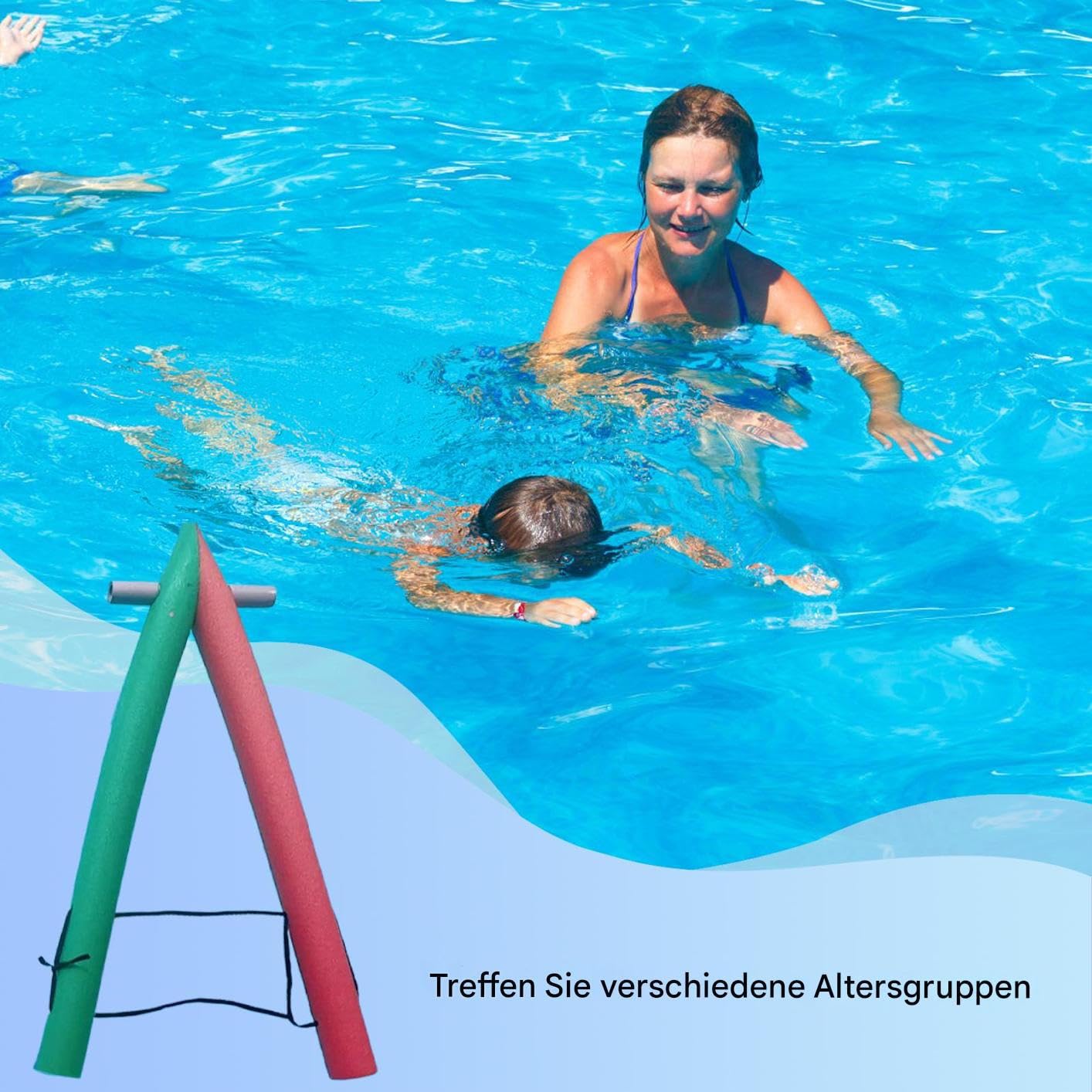 Spaghetti in schiuma, spaghetti da nuoto | Piscina galleggiante a frame,Grandi accessori galleggianti, giocattoli acquatici, attrezzature da allenamento per mare, viaggi