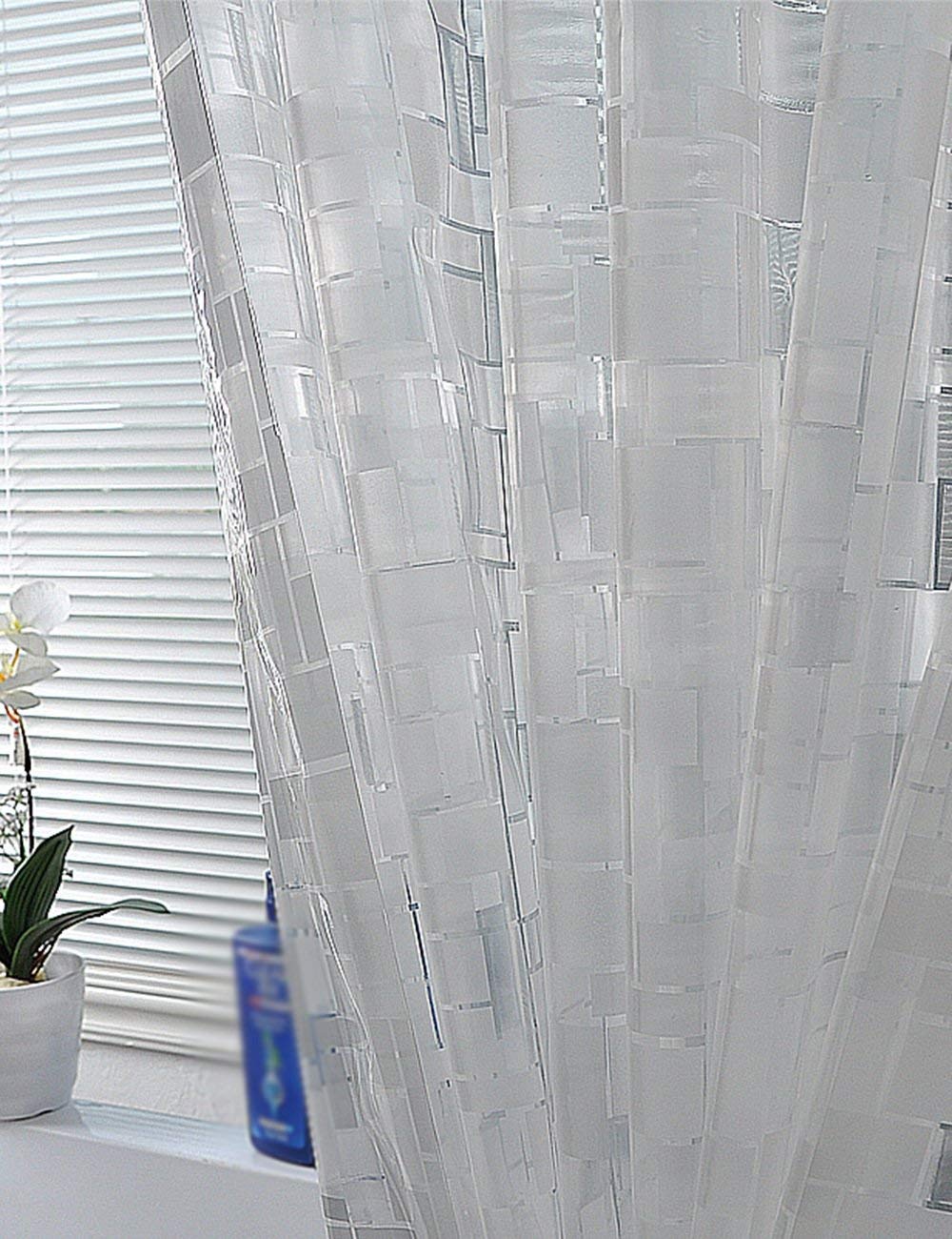 Mu Home - Cortina de ducha impermeable para baño, protección del medio ambiente, transparente para baño, cortinas de baño impermeables (una variedad de tamaños)