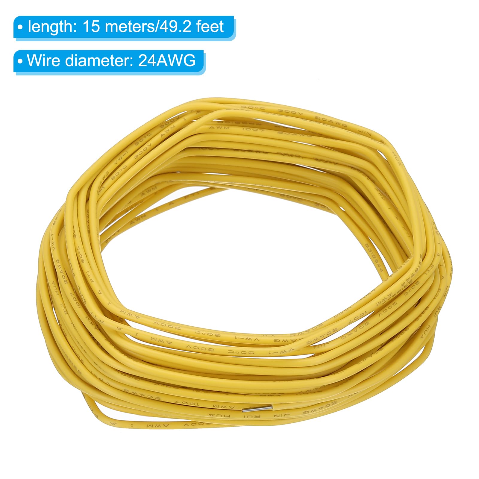 PATIKIL 24AWG Solid Electric Wire - Image 2