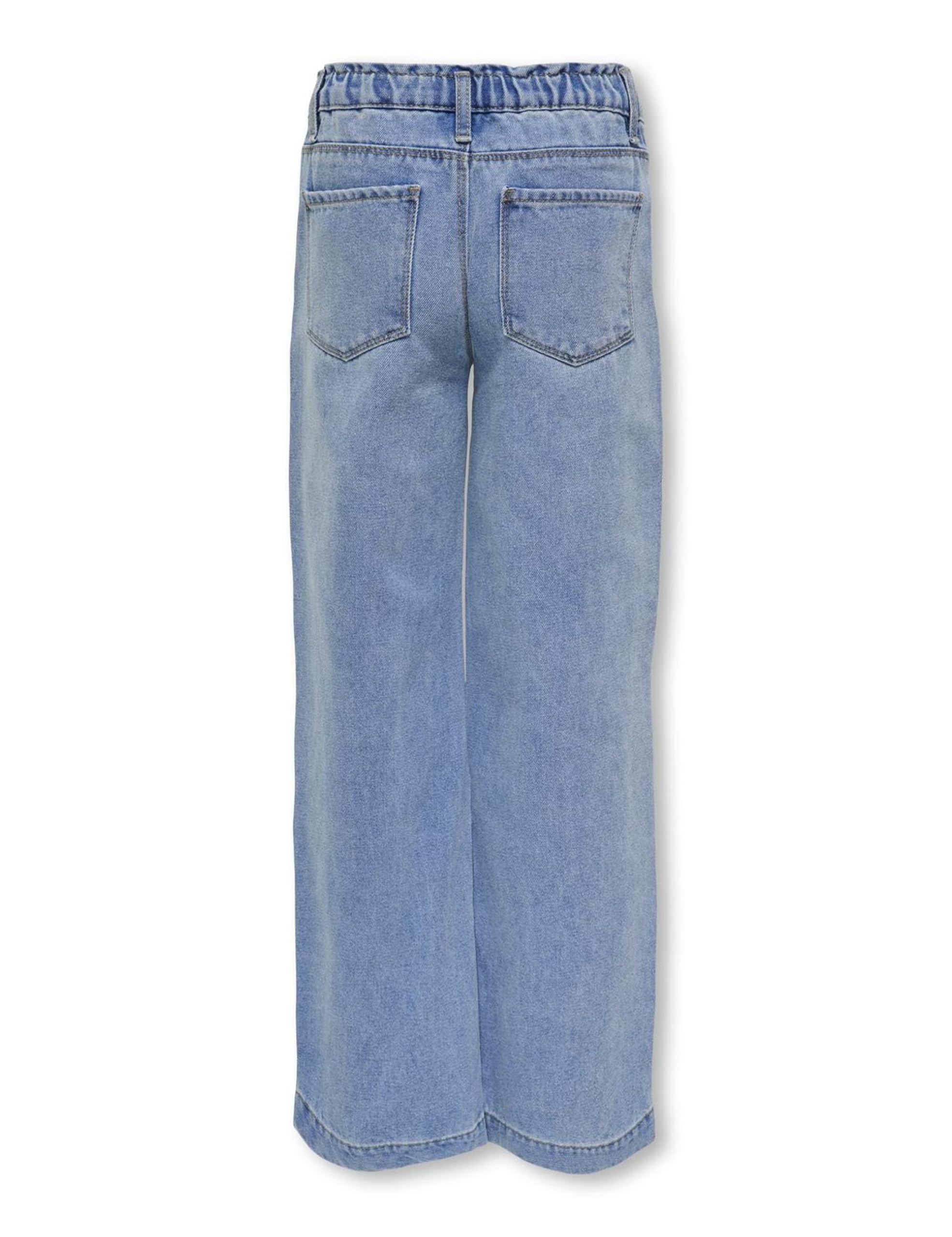 ONLY Girl Jeans mit weitem Bein KOGCOMET Mittlere Taille Weiter Beinschnitt Jeans - 4