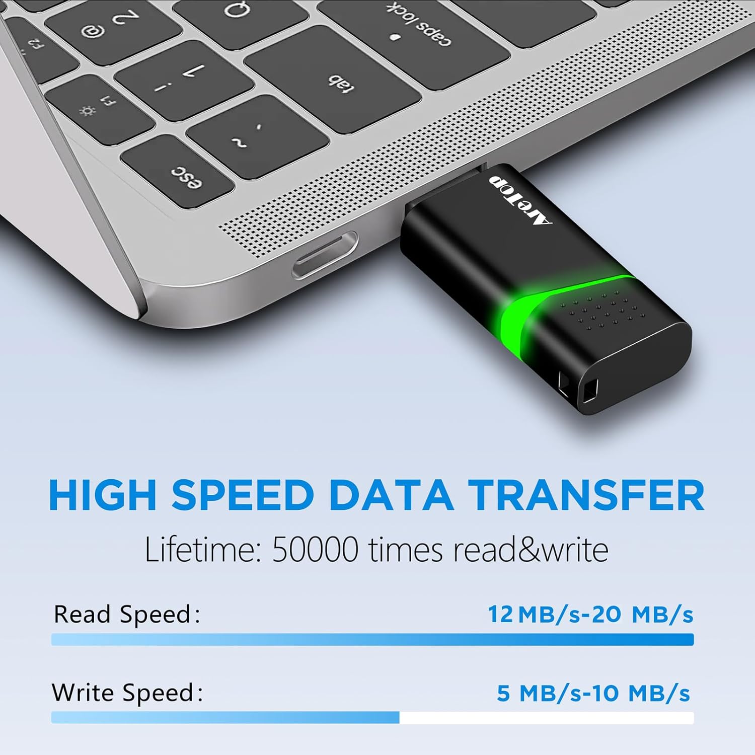 AreTop 16GB Flash Drive 3 Pack with Type C Adapter, Retractable USB 2.0 Thumb Drive Multicolor USB Drive for Date Storage, High Speed Jump Drives with LED Indicator, 16GB 3 Pack (Red, Green, Blue)
