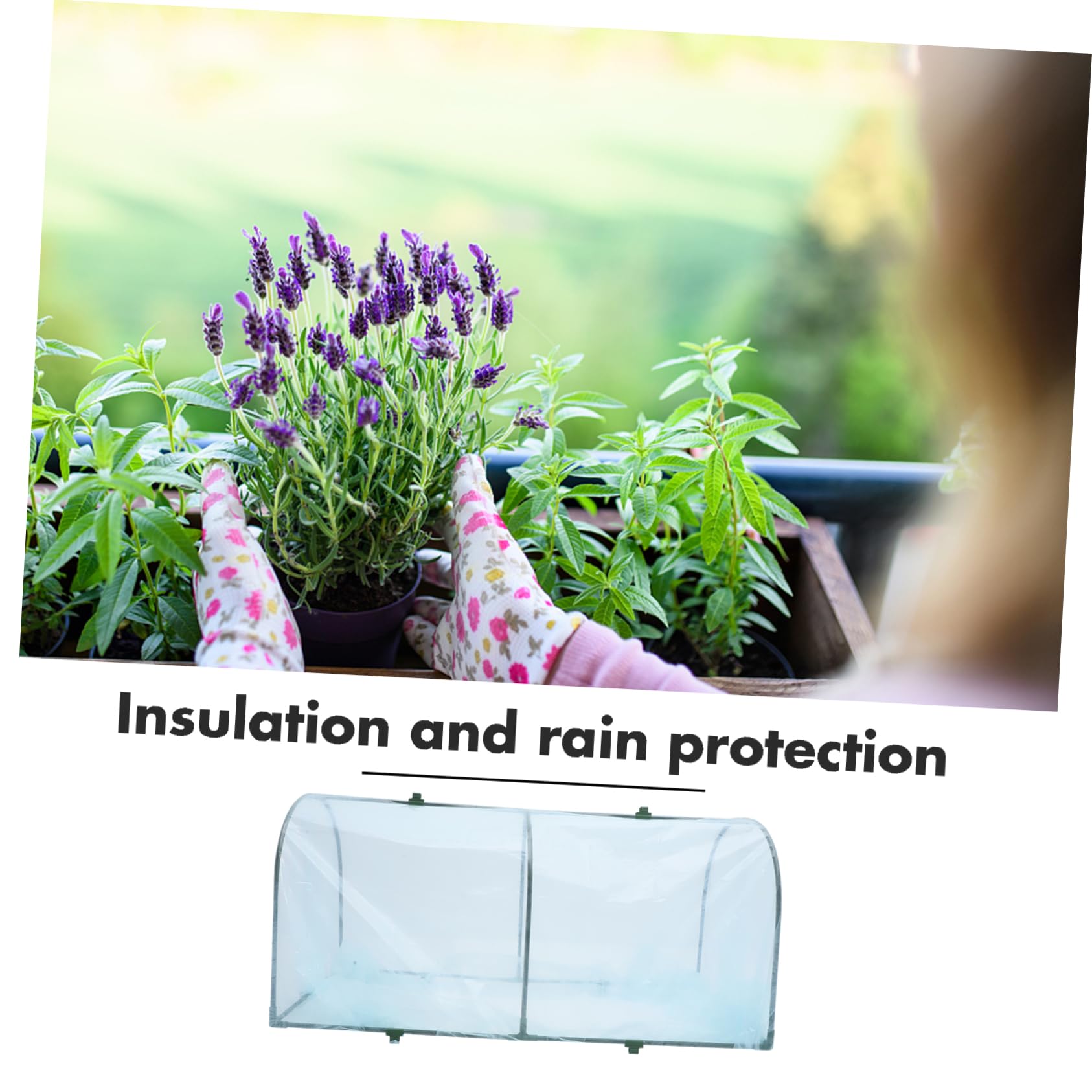 POPETPOP Kit de Invernadero Soporte de Hierro, Cubierta de PP, Aislamiento Térmico y Protección contra Lluvia y Viento para Jardín Exterior