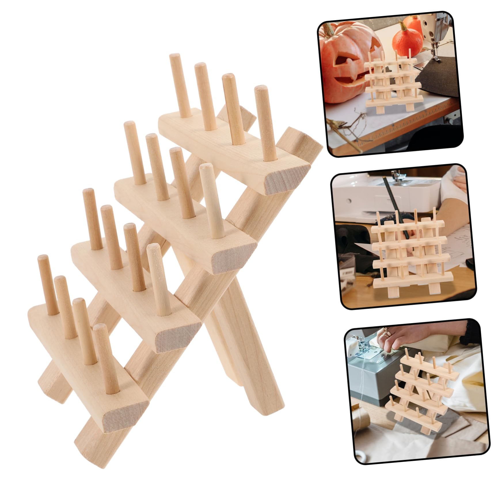 Operitacx 2 Pièces Support Fil Couture pour Organisateur de Fil à Broder Emmêlement Multifonction pour Maison et Atelier Rangement Pratique pour Amateurs de Couture